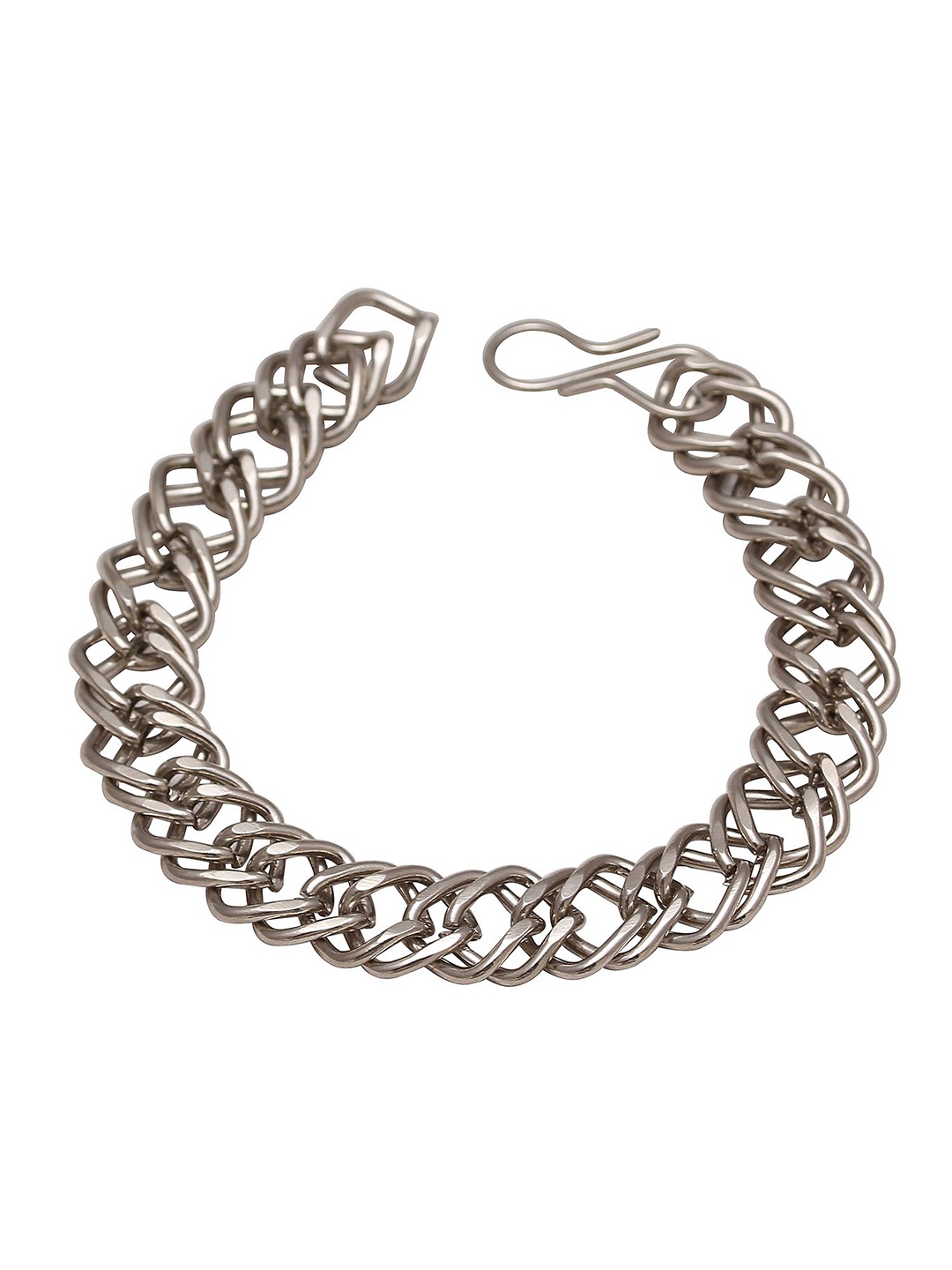 

MEMOIR Unisex Silver-Plated Stainless Steel Link Bracelet