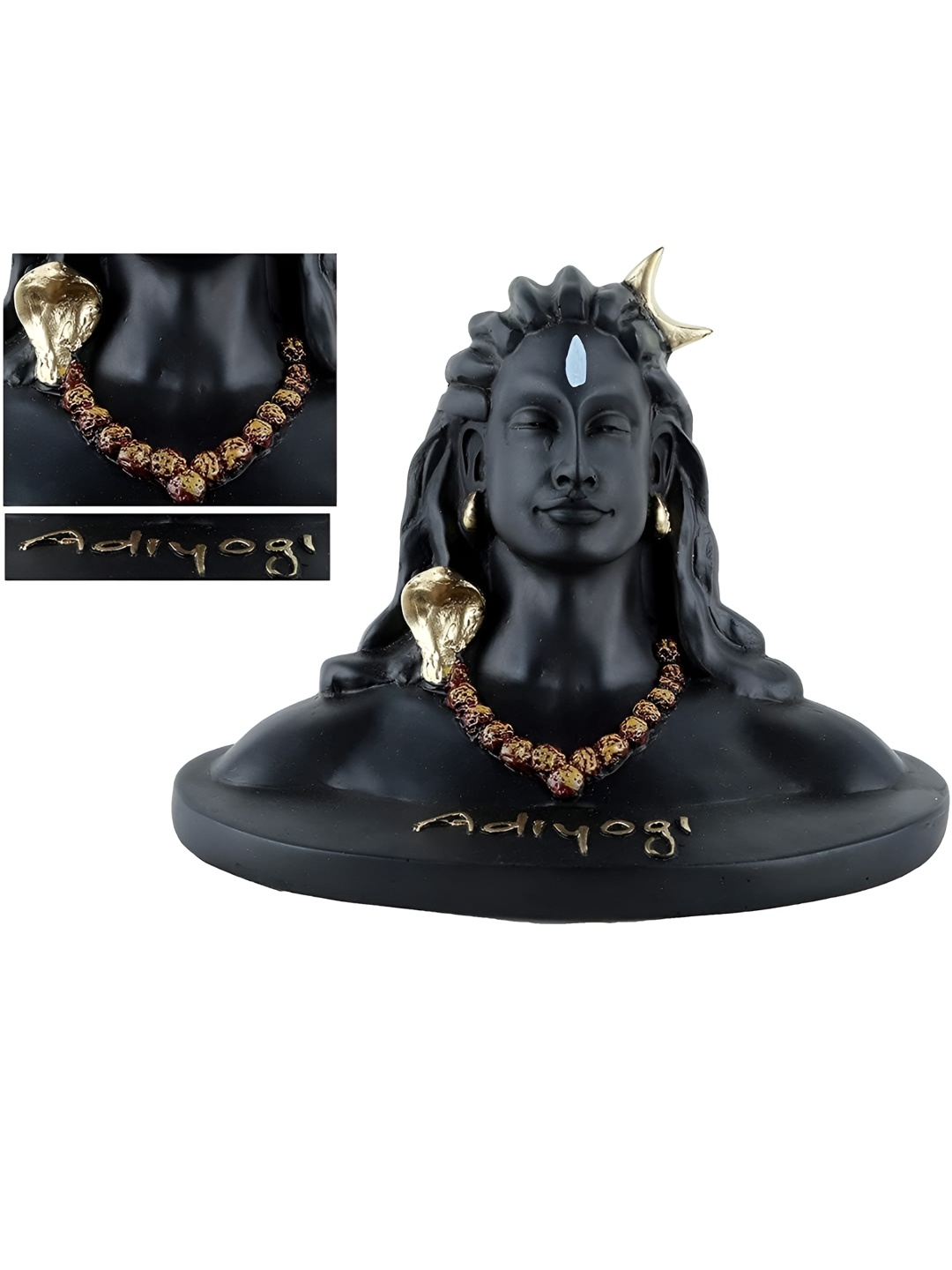 

Zart Black Shiva Religious Idol Showpiece