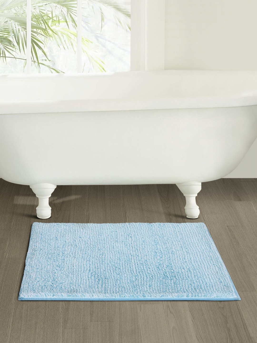 

OBSESSIONS Blue 2400 GSM Anti-Skid Bath Rug