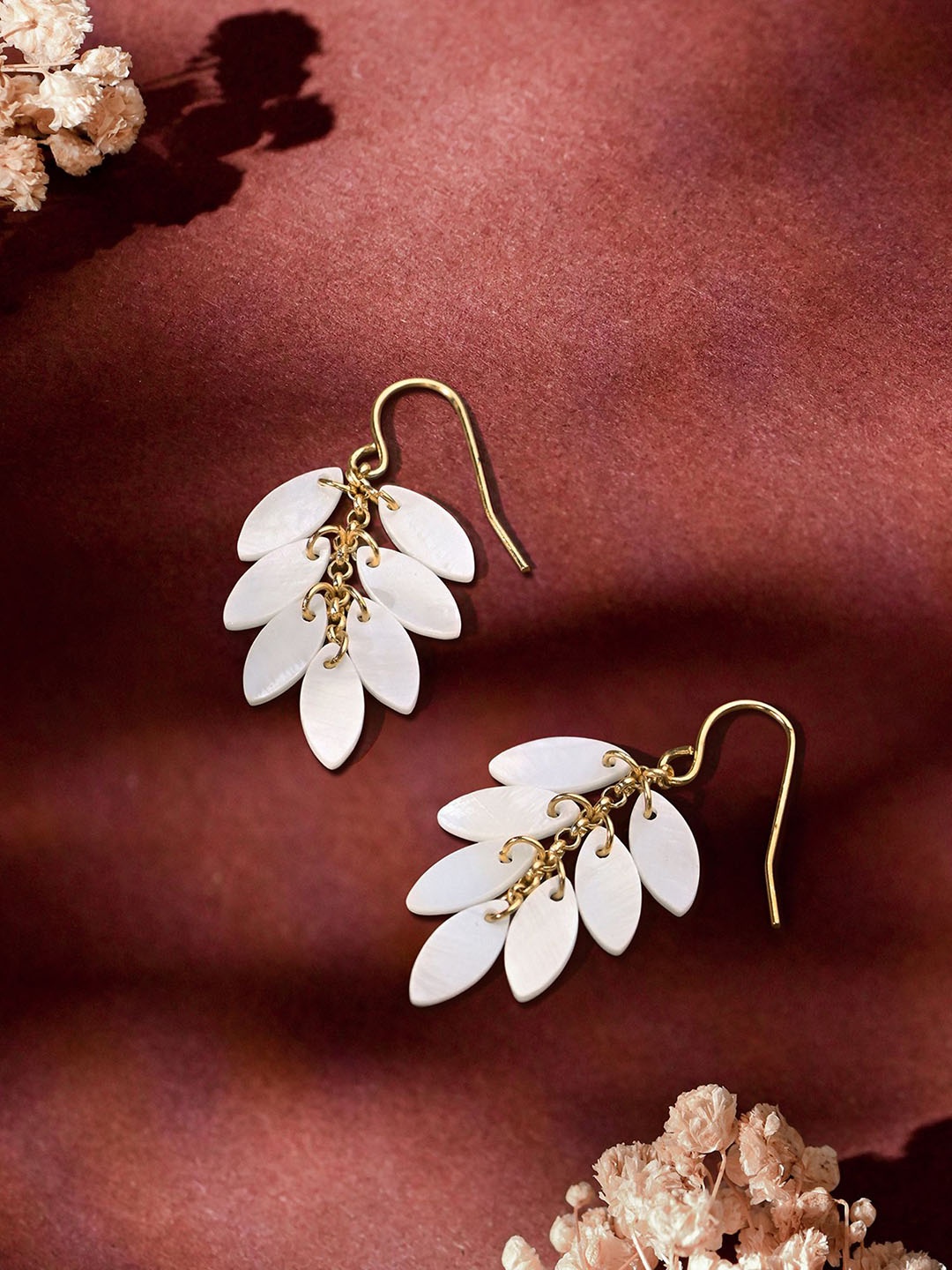 

Accessorize Floral Drop Earrings, White