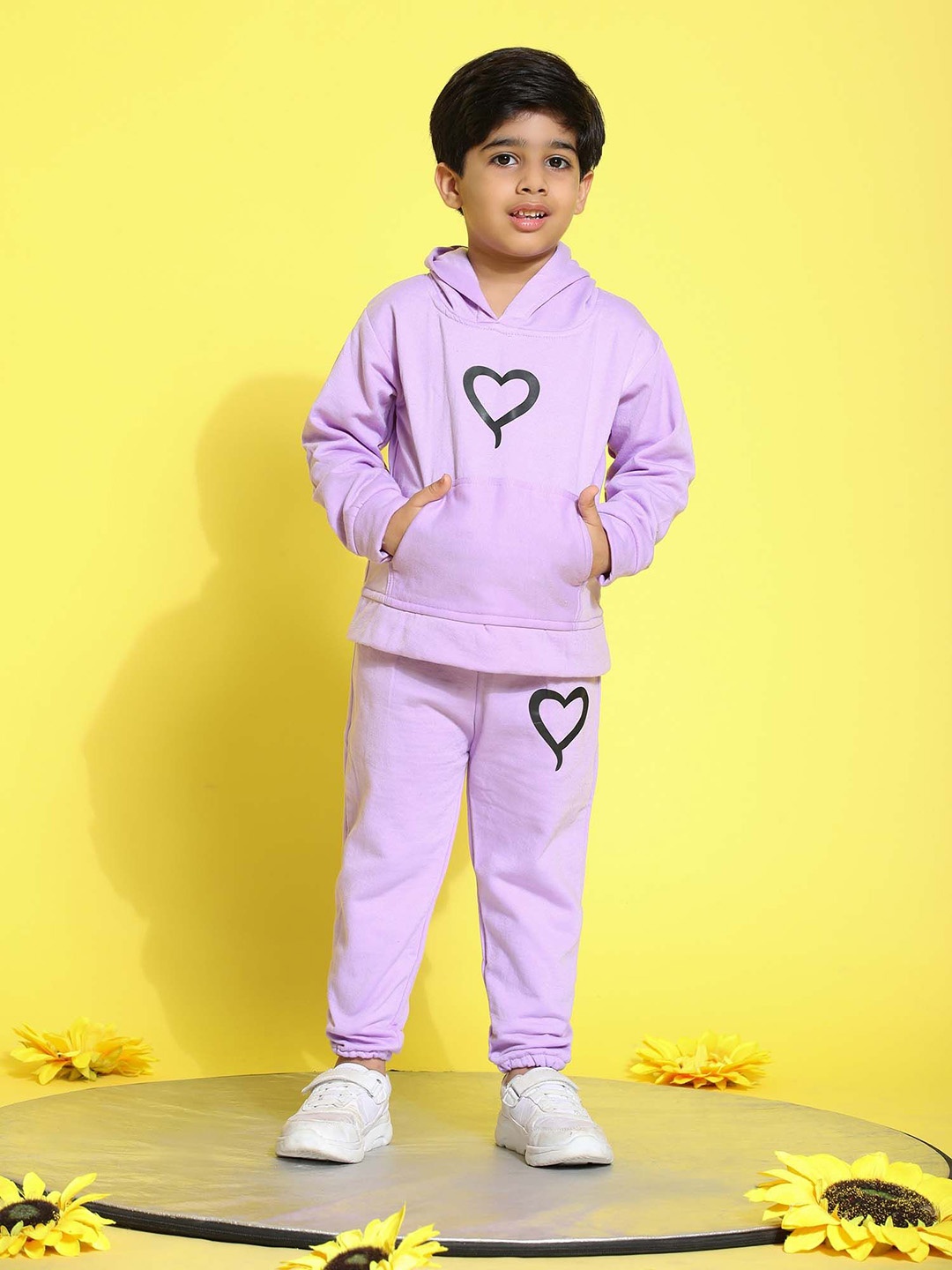 

Ameeha Hooded Sweatshirt with Jogger, Purple