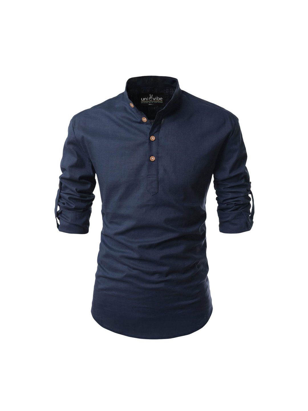 

univibe Men Kurta, Navy blue