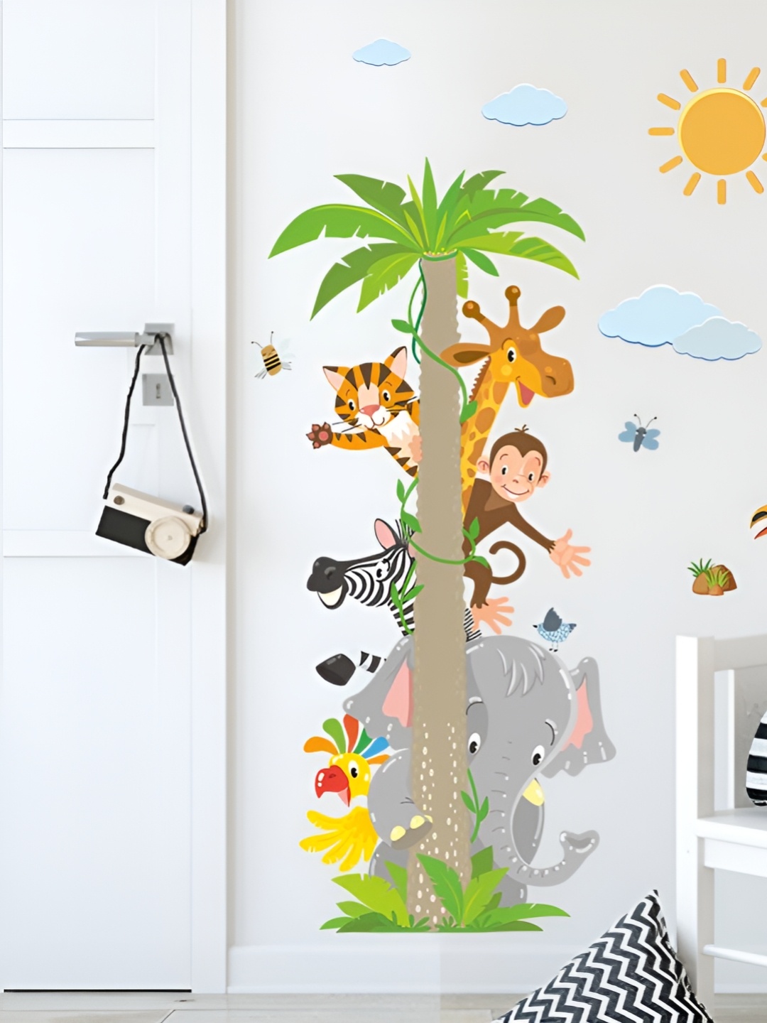 

Asian royal Green & Brown Printed Self-Adhesive Wall Sticker