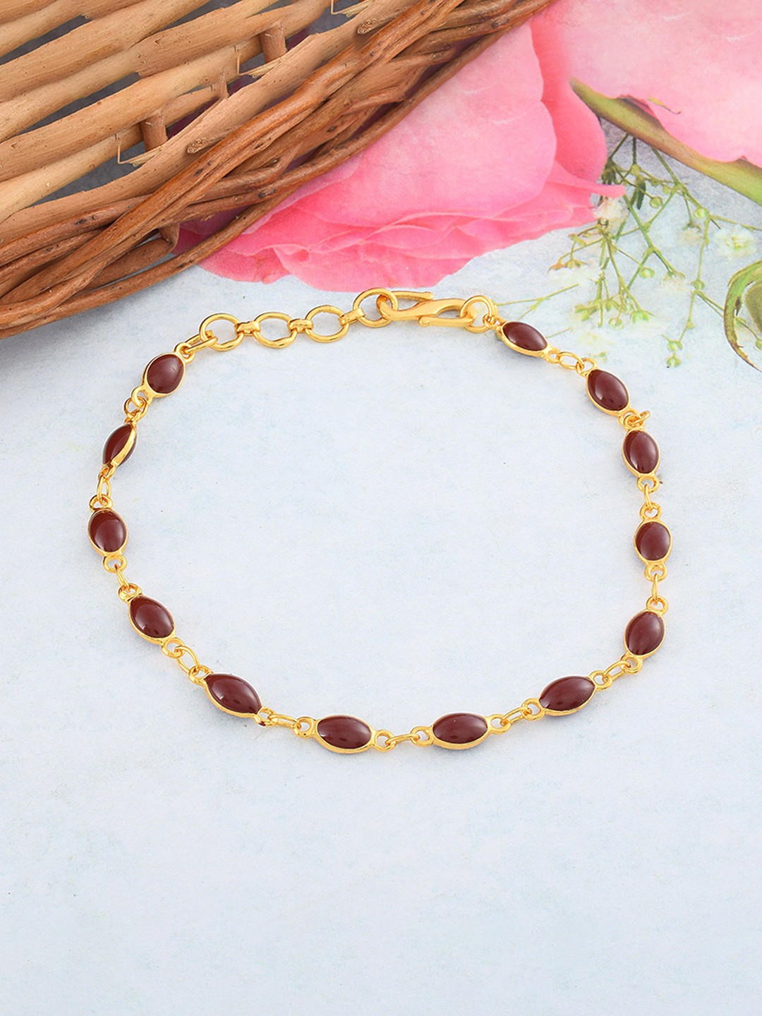 

MEMOIR Gold-Plated Beaded Link Bracelet