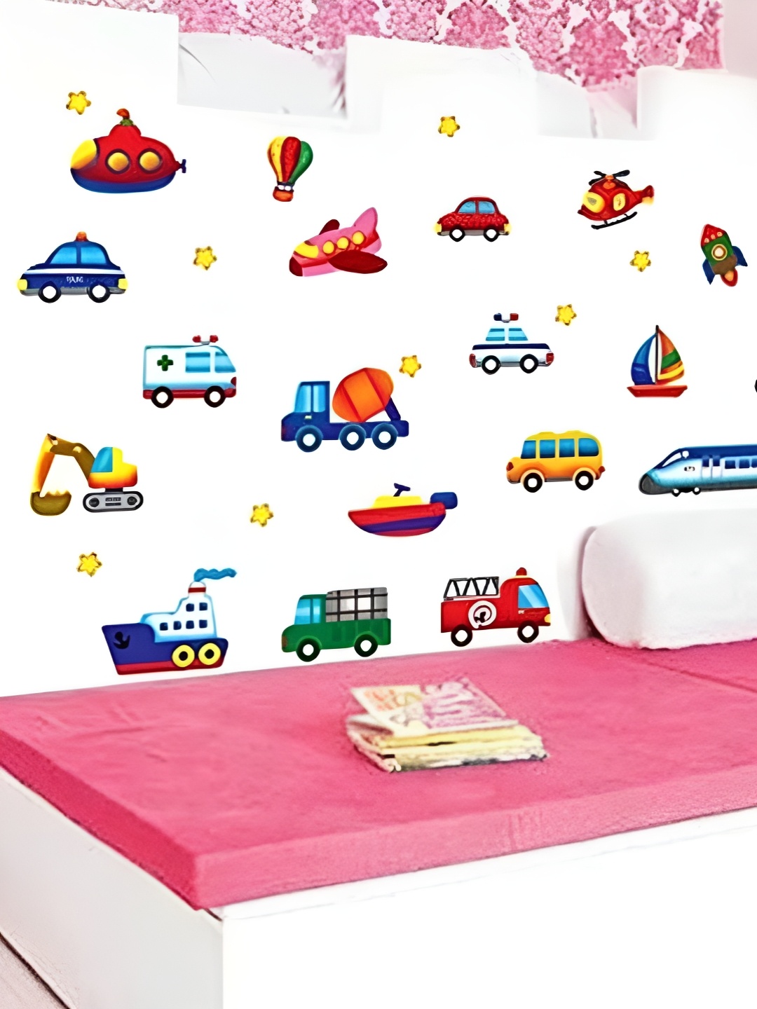 

Asian royal Red & Blue Printed Anti-Oil Wall Sticker