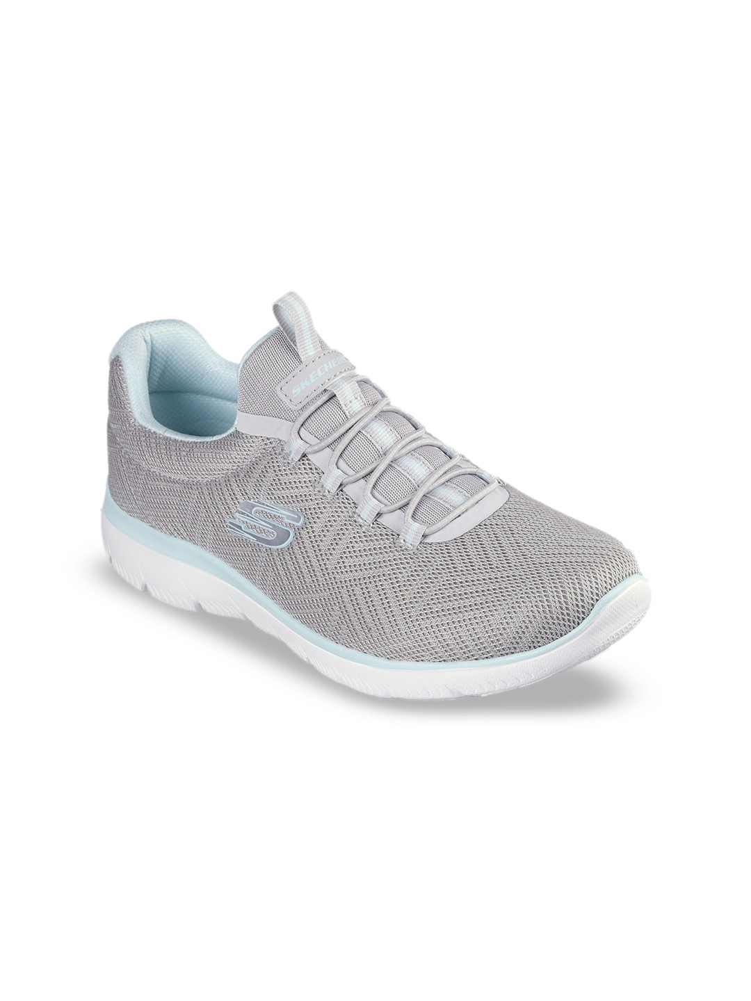 

Skechers Women BILLION - OVER THE TOP Lightweight Casual Lace-Up Sneakers, Grey