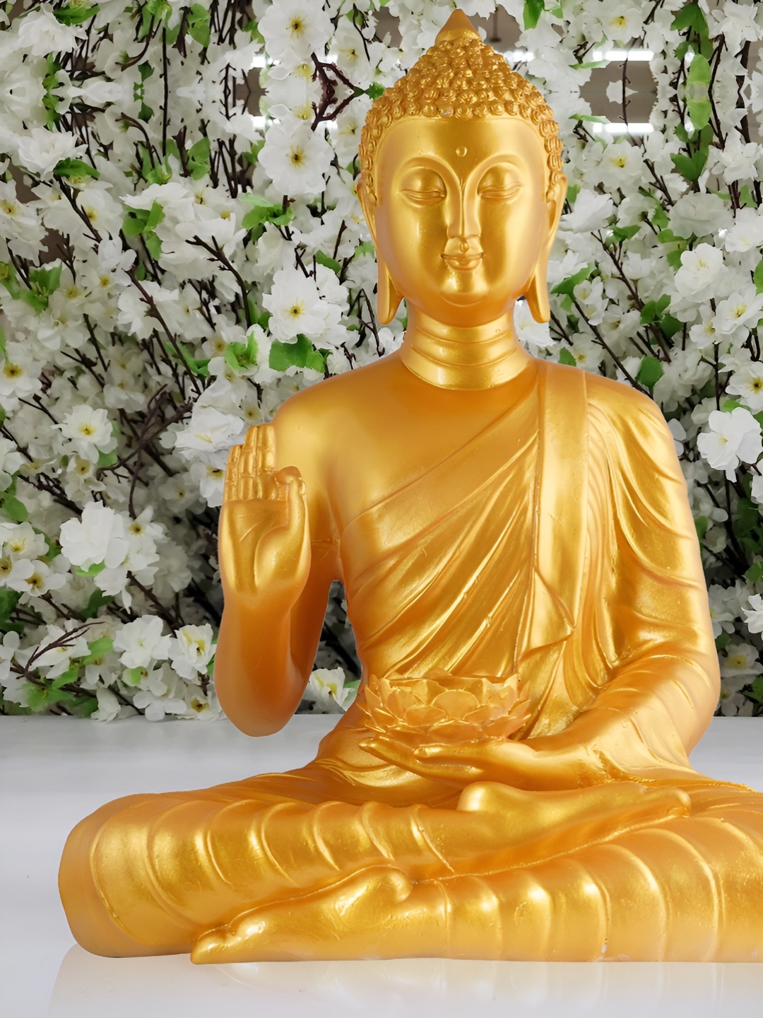 

Zart Gold-Toned Buddha Idol Showpiece