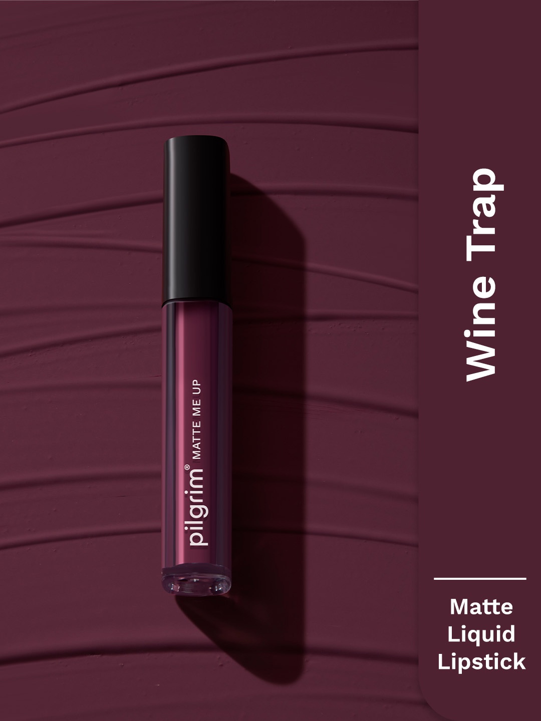 

Pilgrim Matte Me Up Smudge Proof Liquid Lipstick - 3 ml - Wine Trap -17, Red