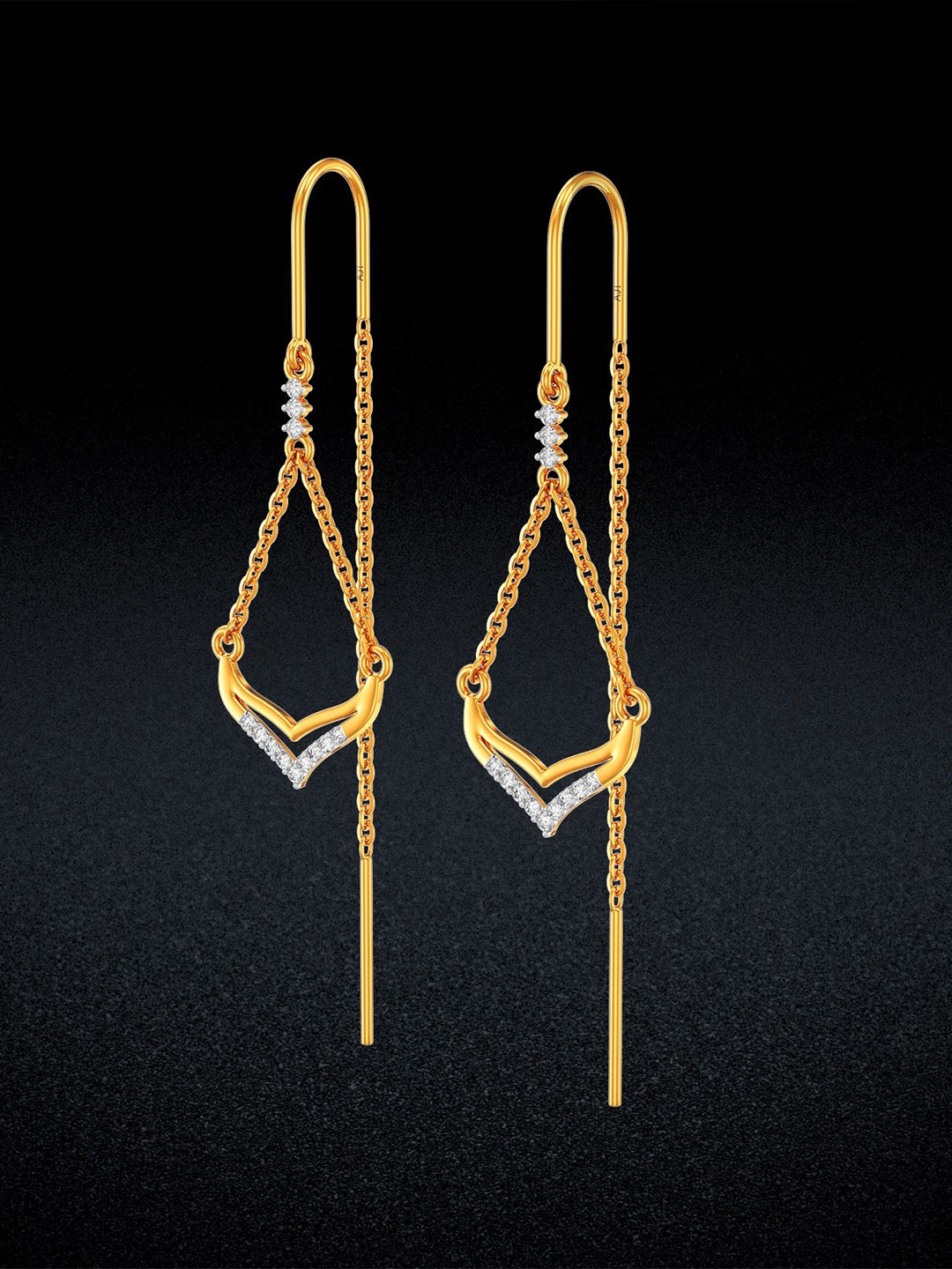 

Joyalukkas 22KT Gold Earrings-3.24g