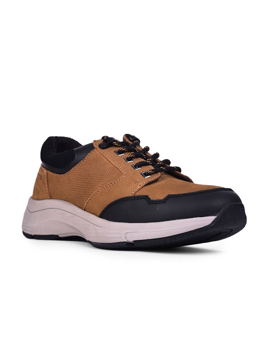 

LIBERTY A576 05 Men Textured Lacing Casual Shoes, Khaki