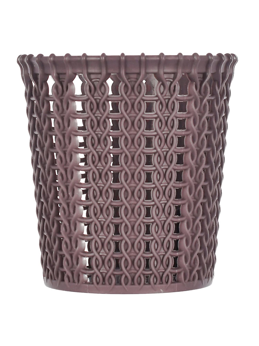 

Kuber Industries Brown Textured Toothbrush Holder