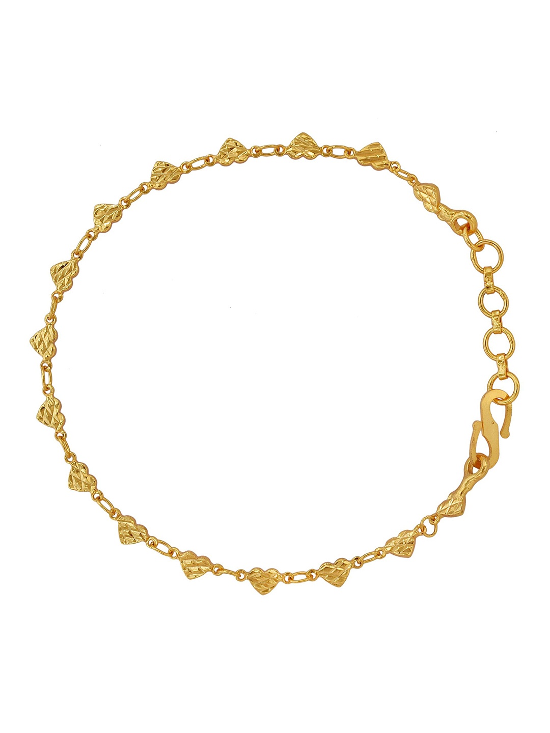 

MEMOIR Gold-Plated Heart Shaped Link Bracelet