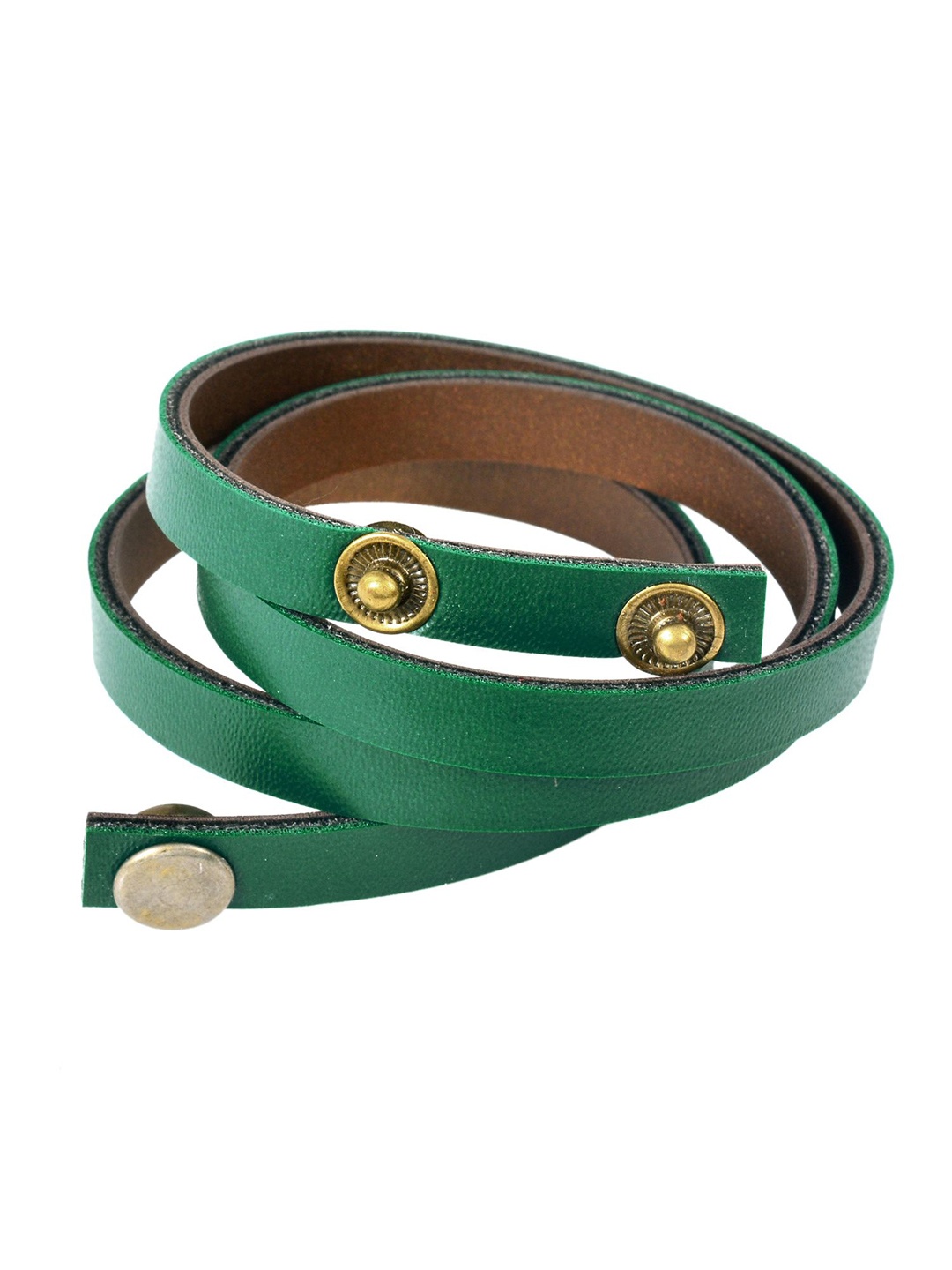 

MEMOIR Unisex Wraparound Rockstar Wrist Belt Bracelet, Green