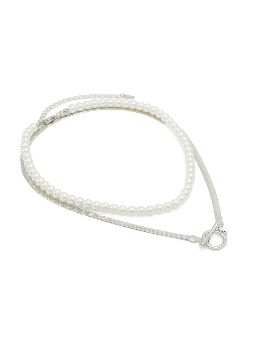 

ALDO Brass Brass-Plated Necklace, Silver