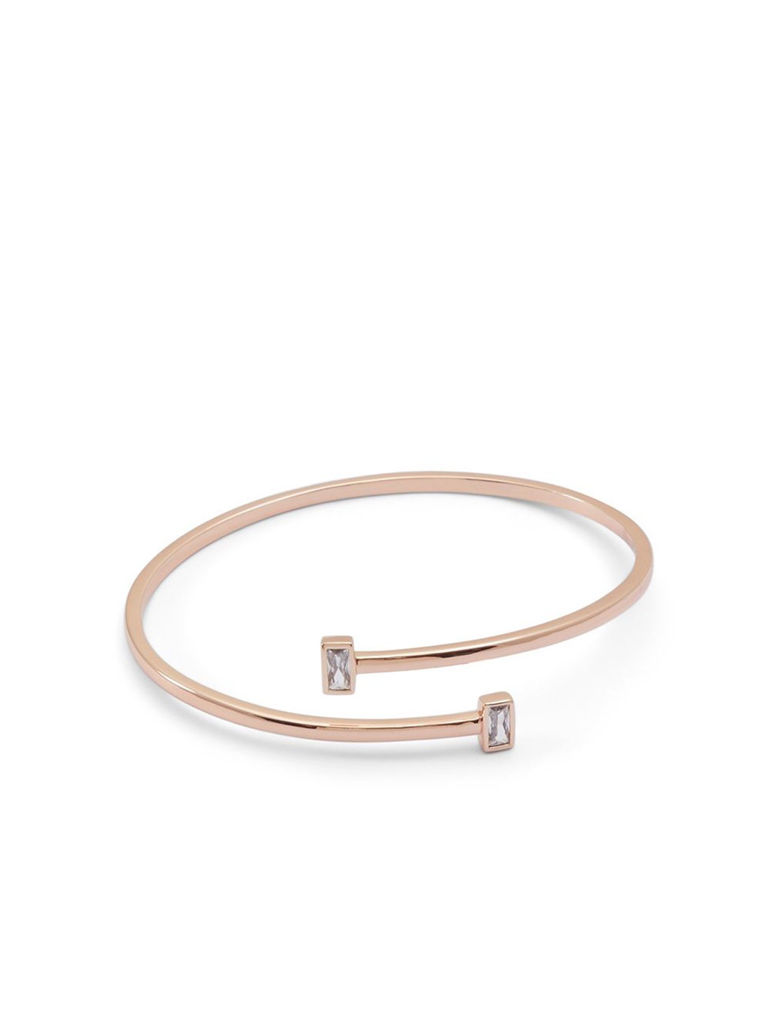 

ALDO Cubic Zirconia Studded Bangle-Style Bracelet, Rose gold