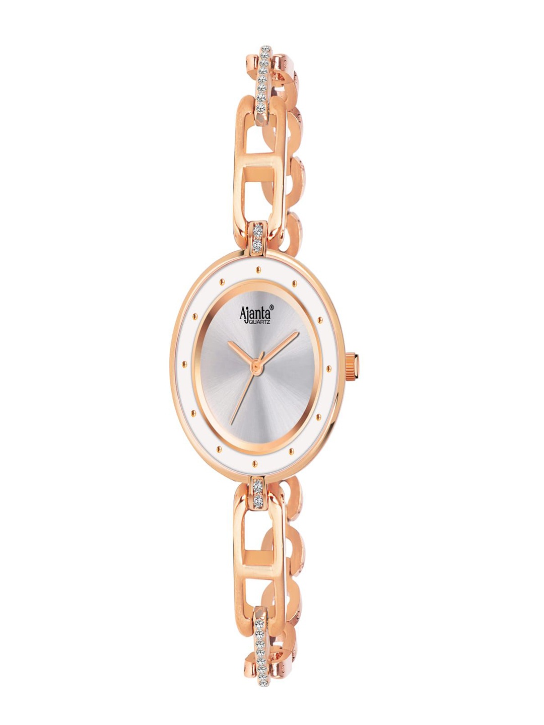 

Ajanta Quartz Women Dial & Stainless Steel Straps Analogue Watch AWC120ESL-4, Rose gold
