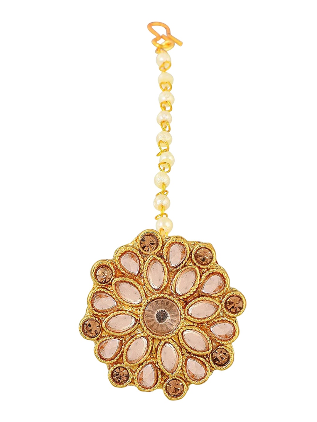 

MEMOIR Gold-Plated Kundan Studded Maang Tikka