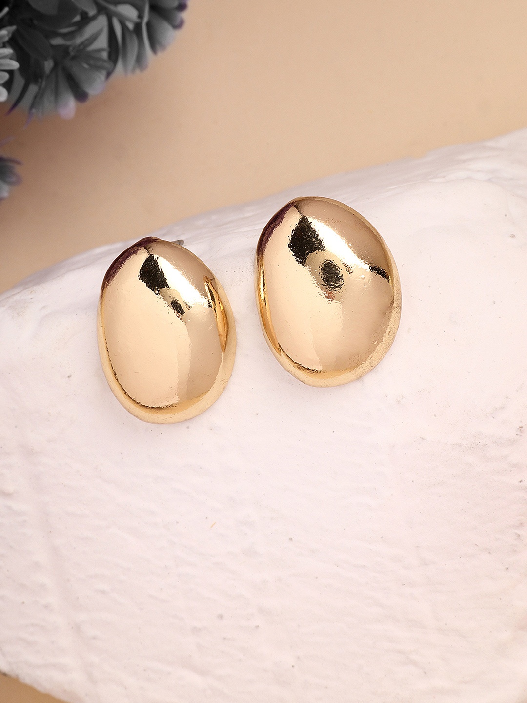 

Bohey by KARATCART Gold Plated Contemporary Studs