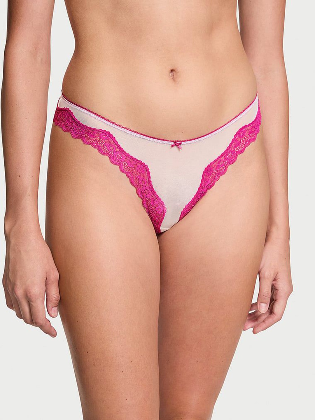 

Victoria's Secret Women Mid Rise Thongs Brief, White