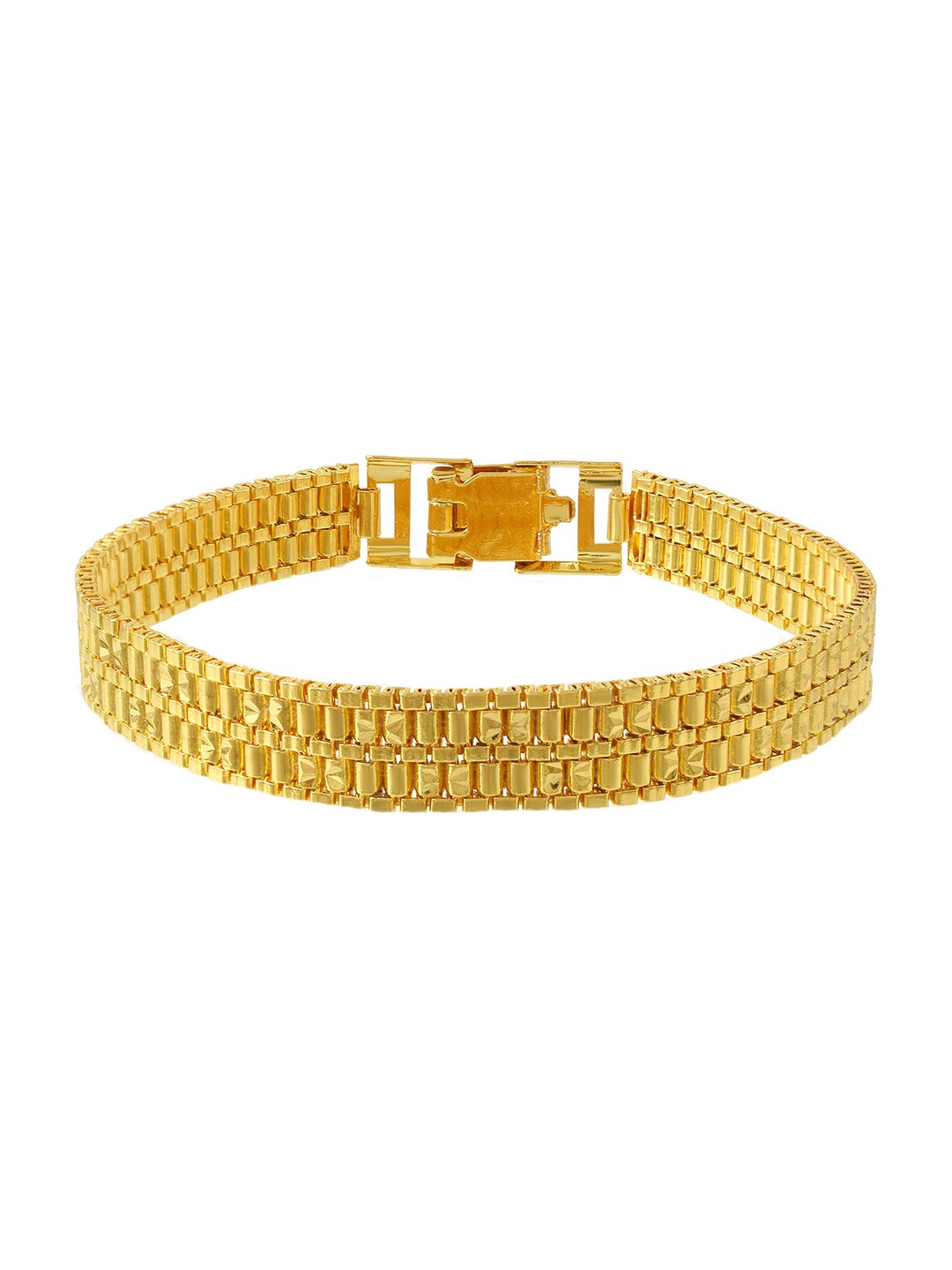 

MEMOIR Unisex Gold-Plated Wraparound Carving Bracelet