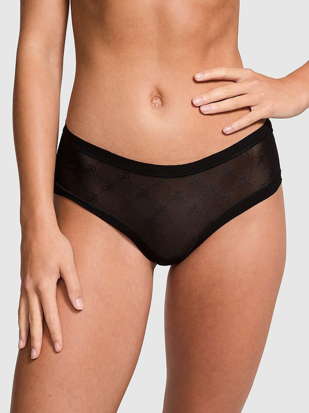 

Victoria's Secret Women Lace Basic Briefs, Black