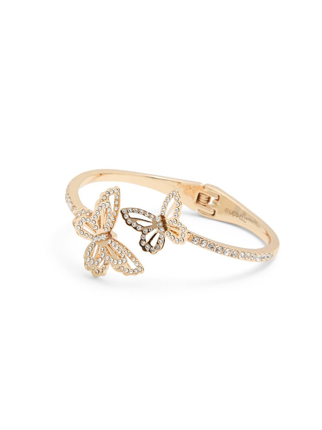 

ALDO Brass-Plated Stone Studded Cuff Bracelet, Gold