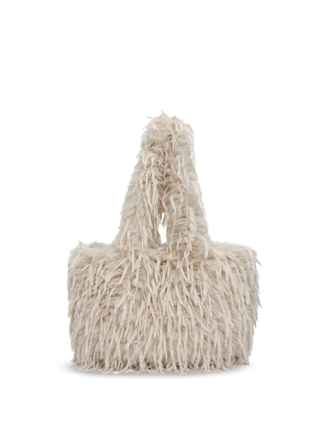 

StyleCast x Revolte Women Textured Structured Handheld Bag, Beige