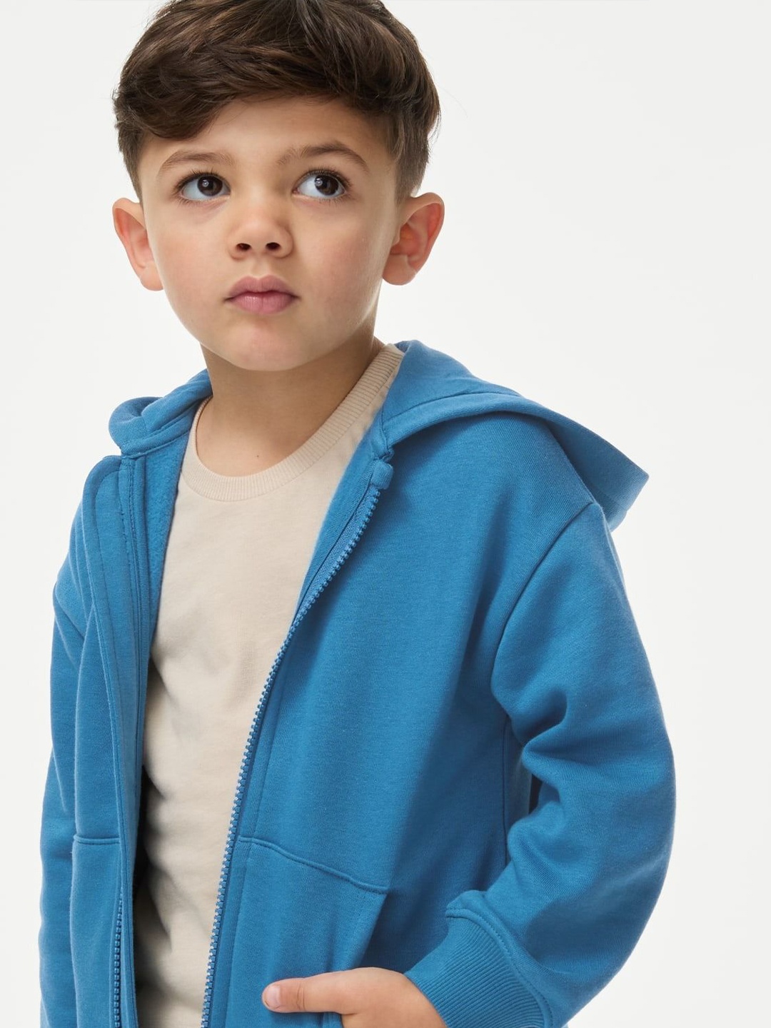 

Marks & Spencer Boys Hooded Sweatshirt, Blue