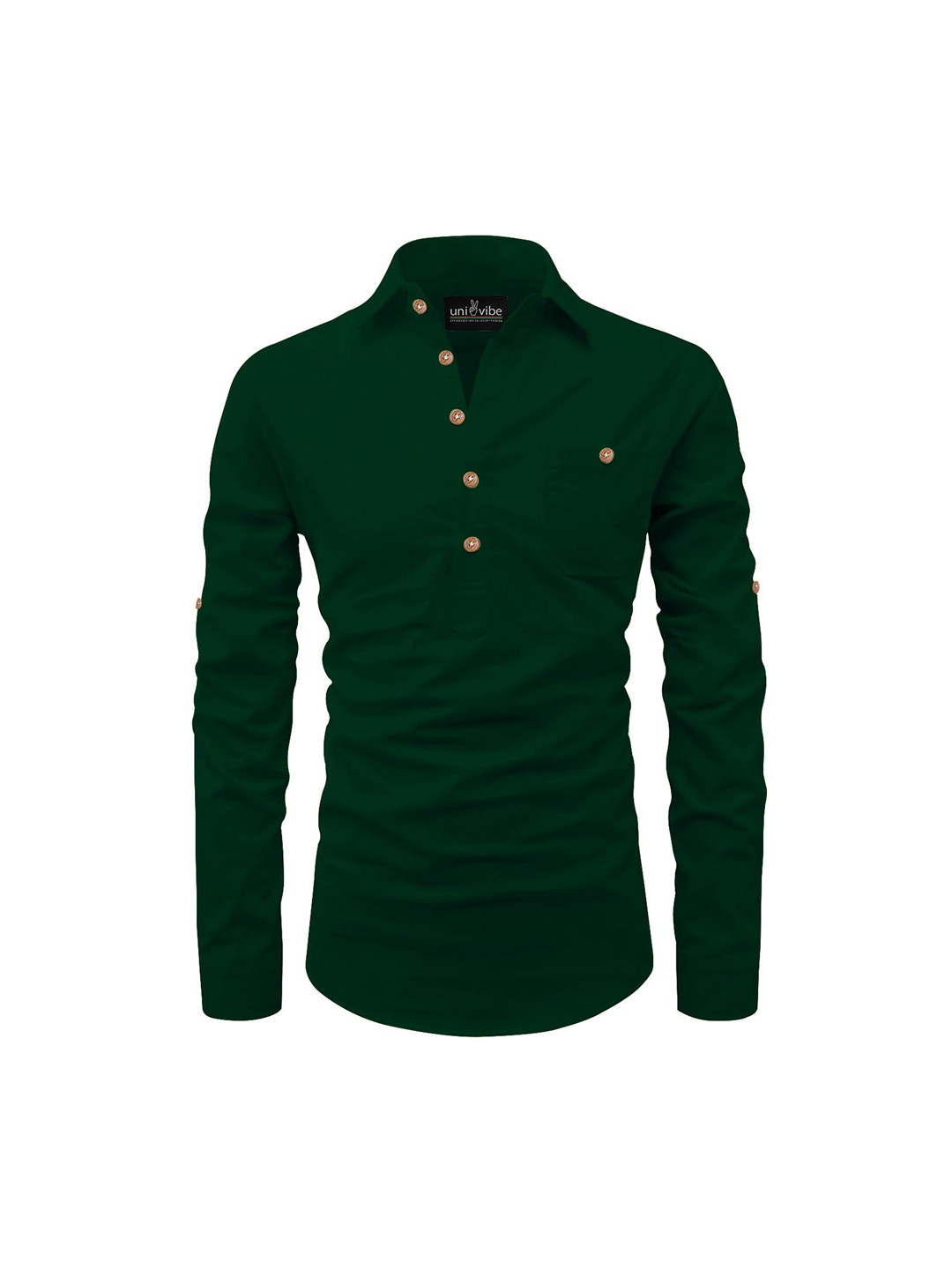 

univibe Men Kurta, Green