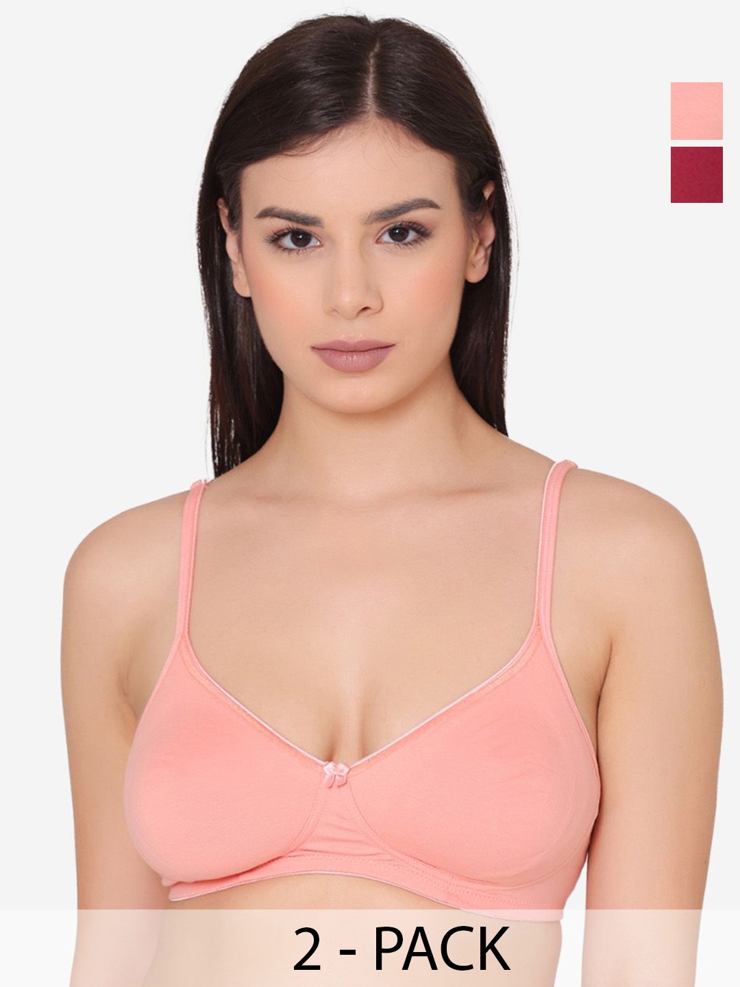 

GROVERSONS Paris Beauty Women Full Coverage Non Padded Bra, Maroon