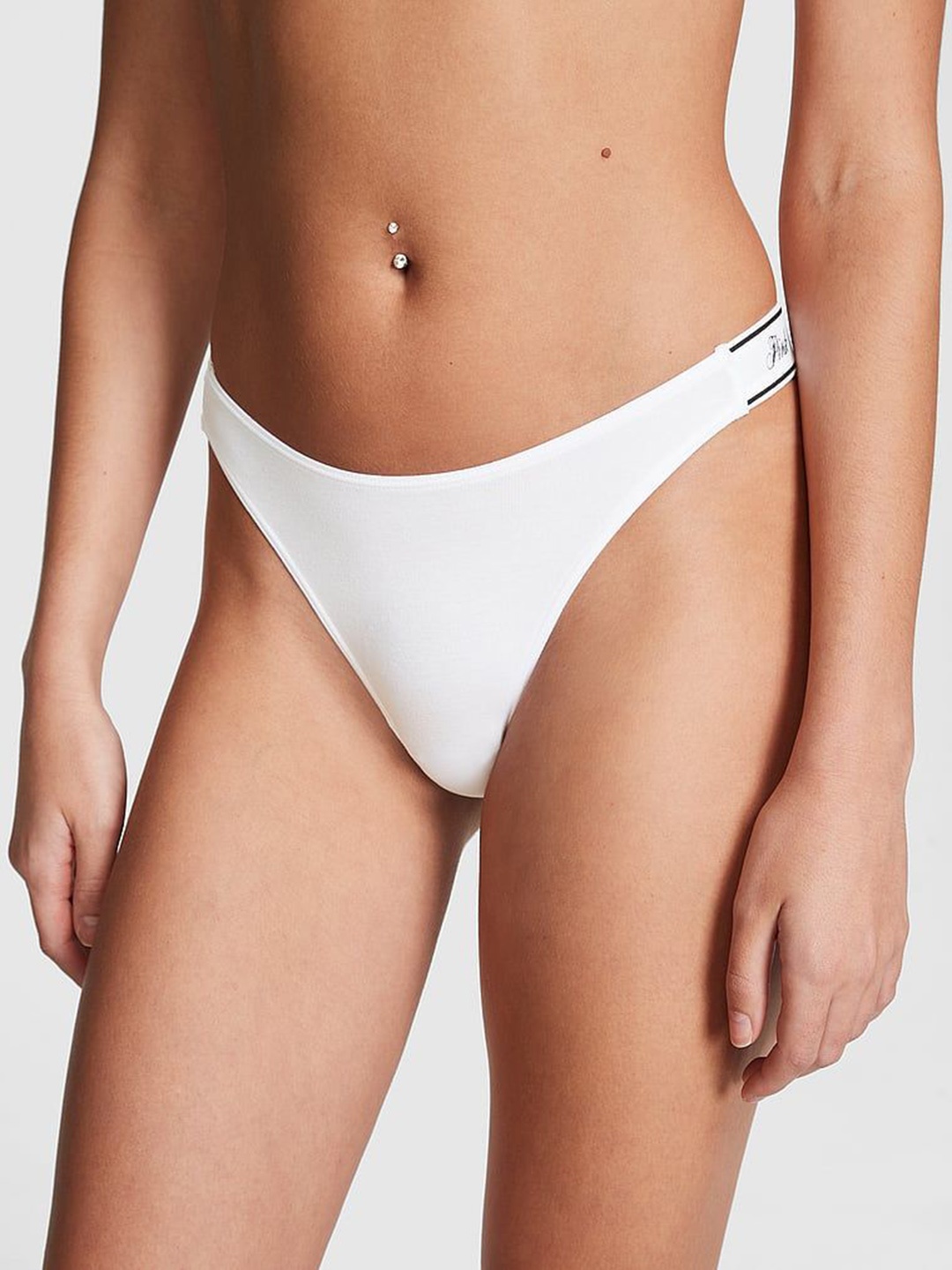 

Victoria's Secret Women Low Rise Thongs Briefs, White