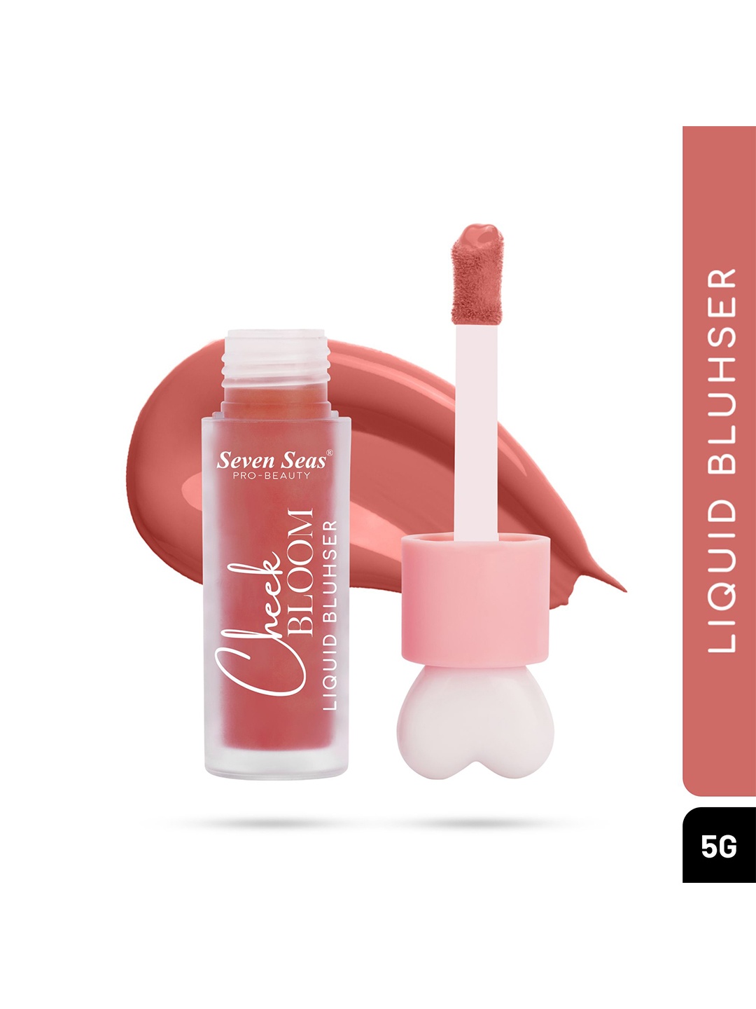 

Seven Seas Cheek Bloom Liquid Blusher & Lip Gloss 5g - Copper Cheeks 01, Peach