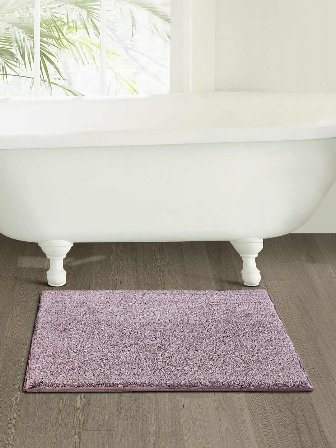 

OBSESSIONS Purple Textured 2400 GSM Rectangular Bath Rugs