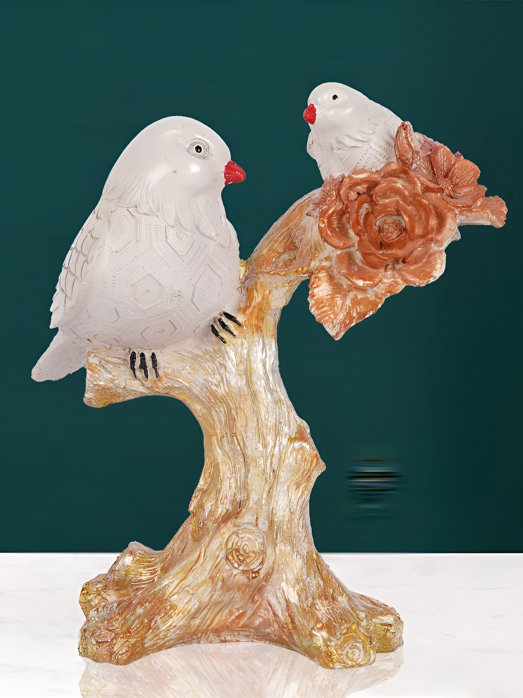

Zart White & Brown Birds and Animals Figurine Showpiece