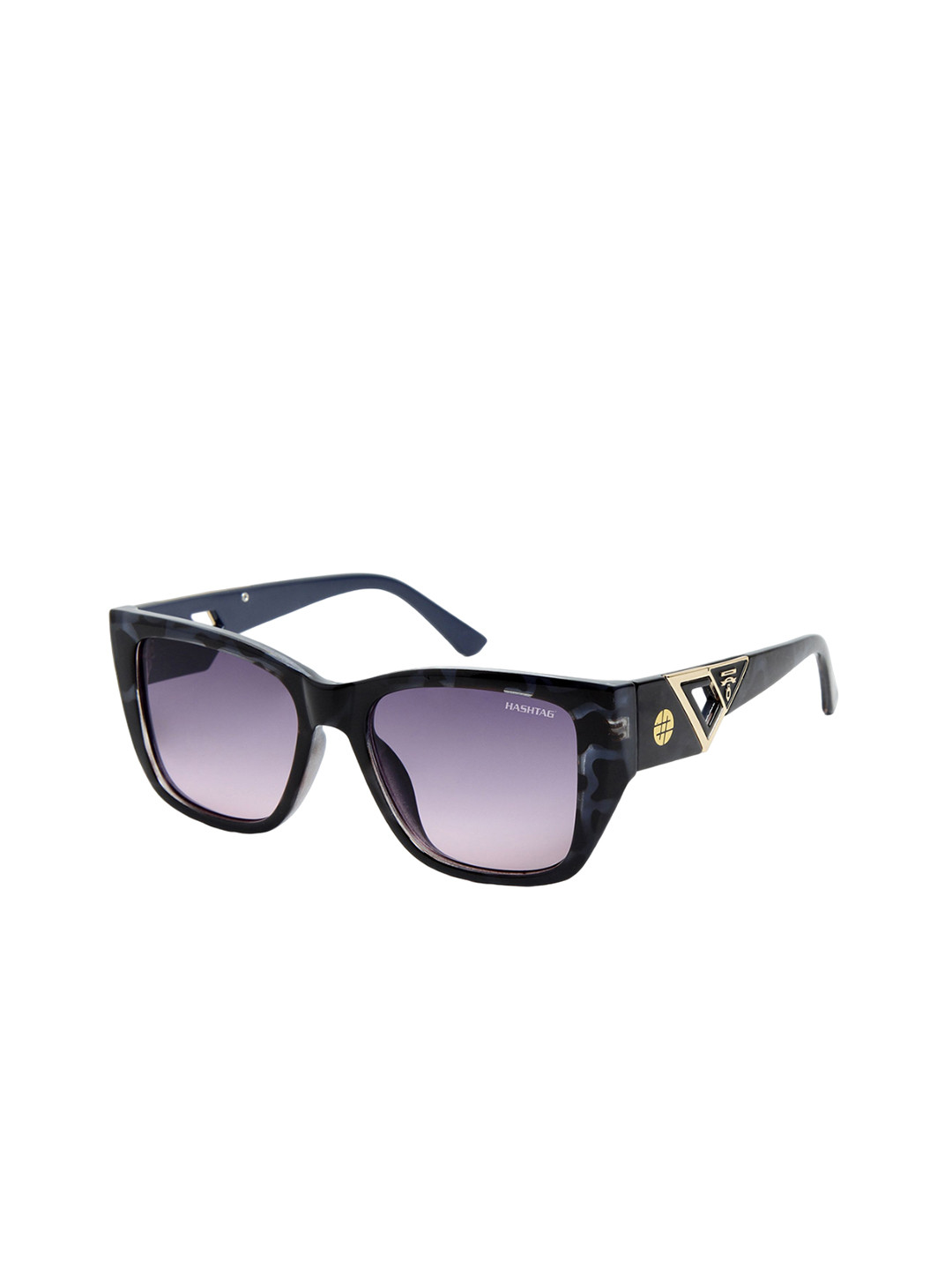 

HASHTAG EYEWEAR Unisex Square Sunglasses with UV Protected Lens TZ_24_8084_C2, Violet