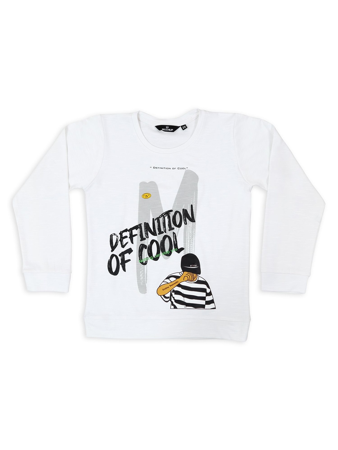 

MashUp Boys Printed T-shirt, White