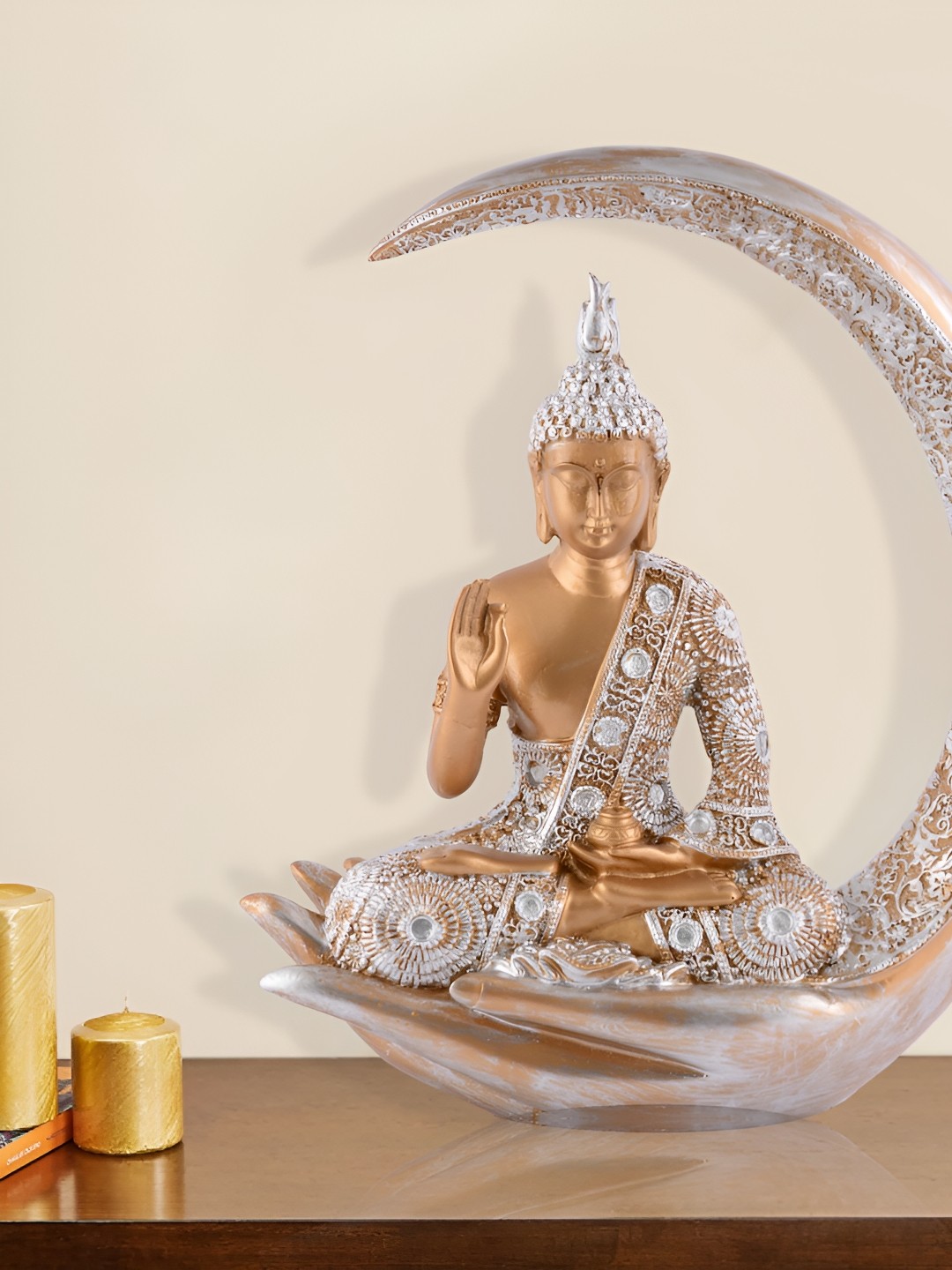 

Zart Brown Buddha Idol Showpiece
