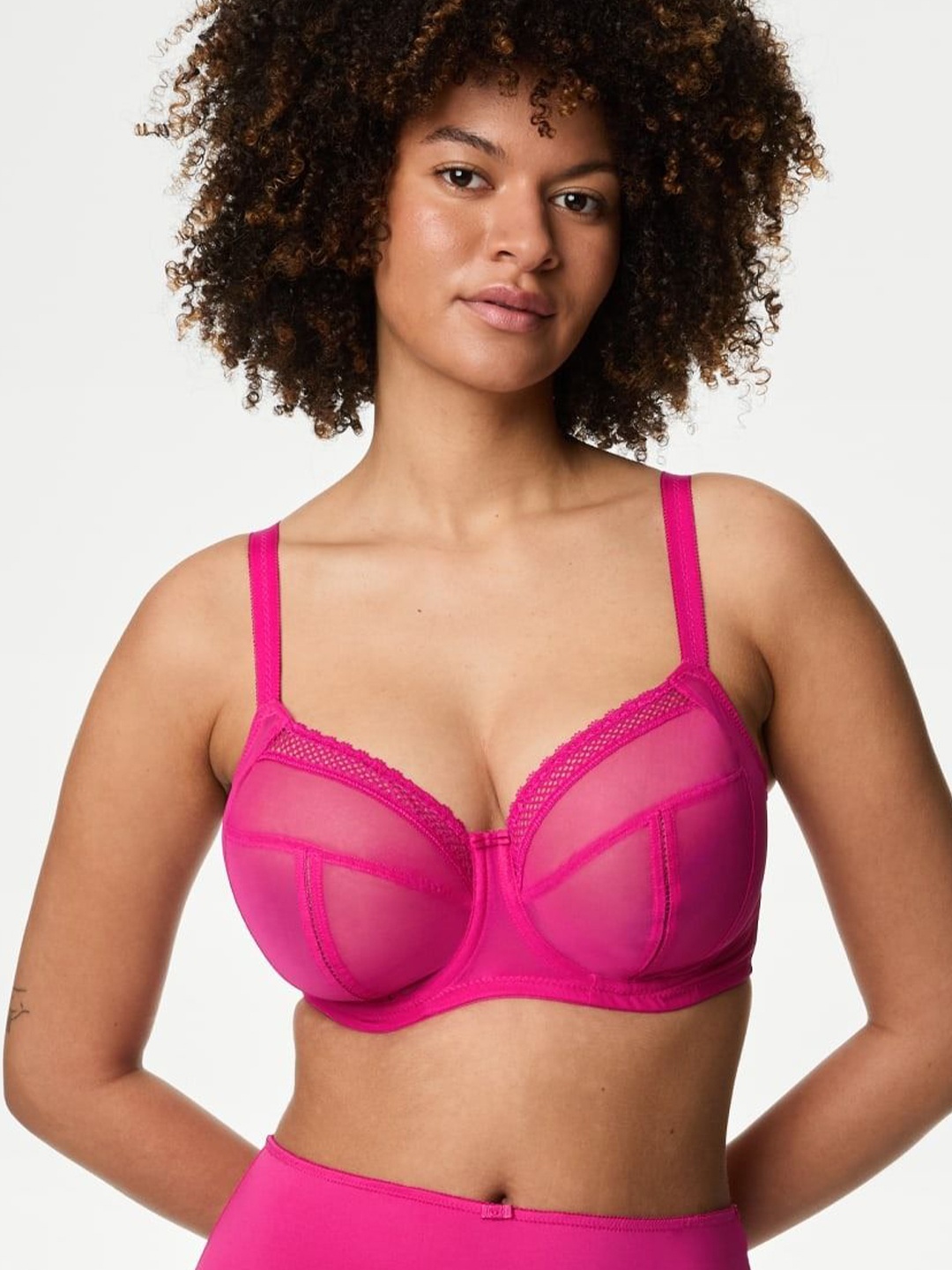 

Marks & Spencer Women Bra Full Cut and Sew Coverage Regular Underwired, Pink