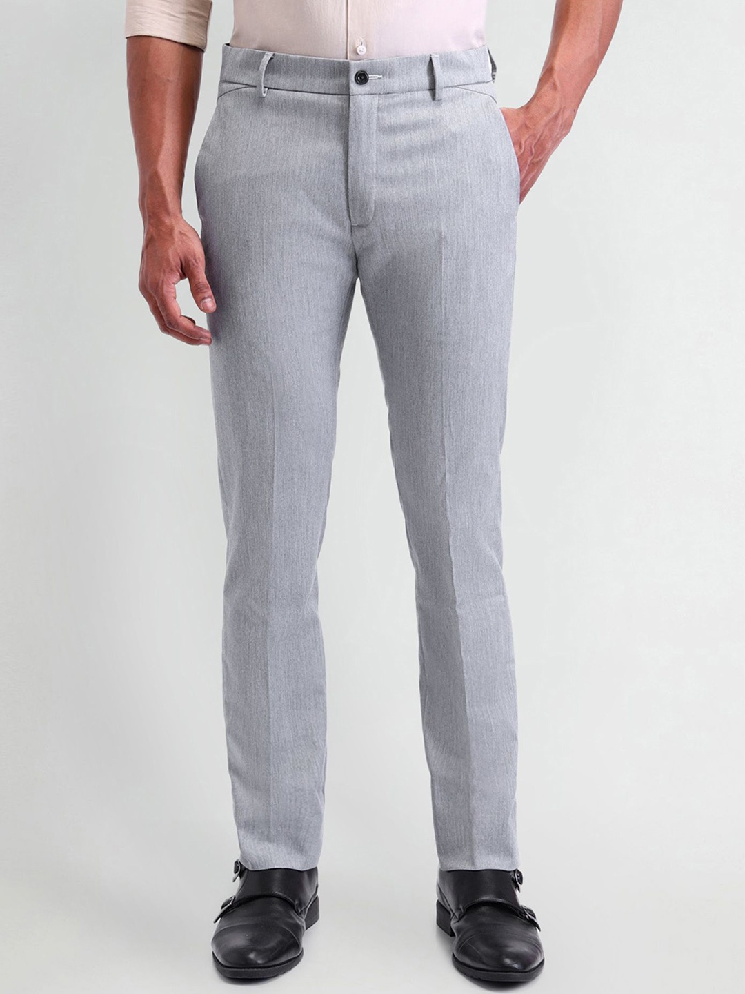 

Arrow New York Men Urban Slim Slim Fit Trouser, Grey