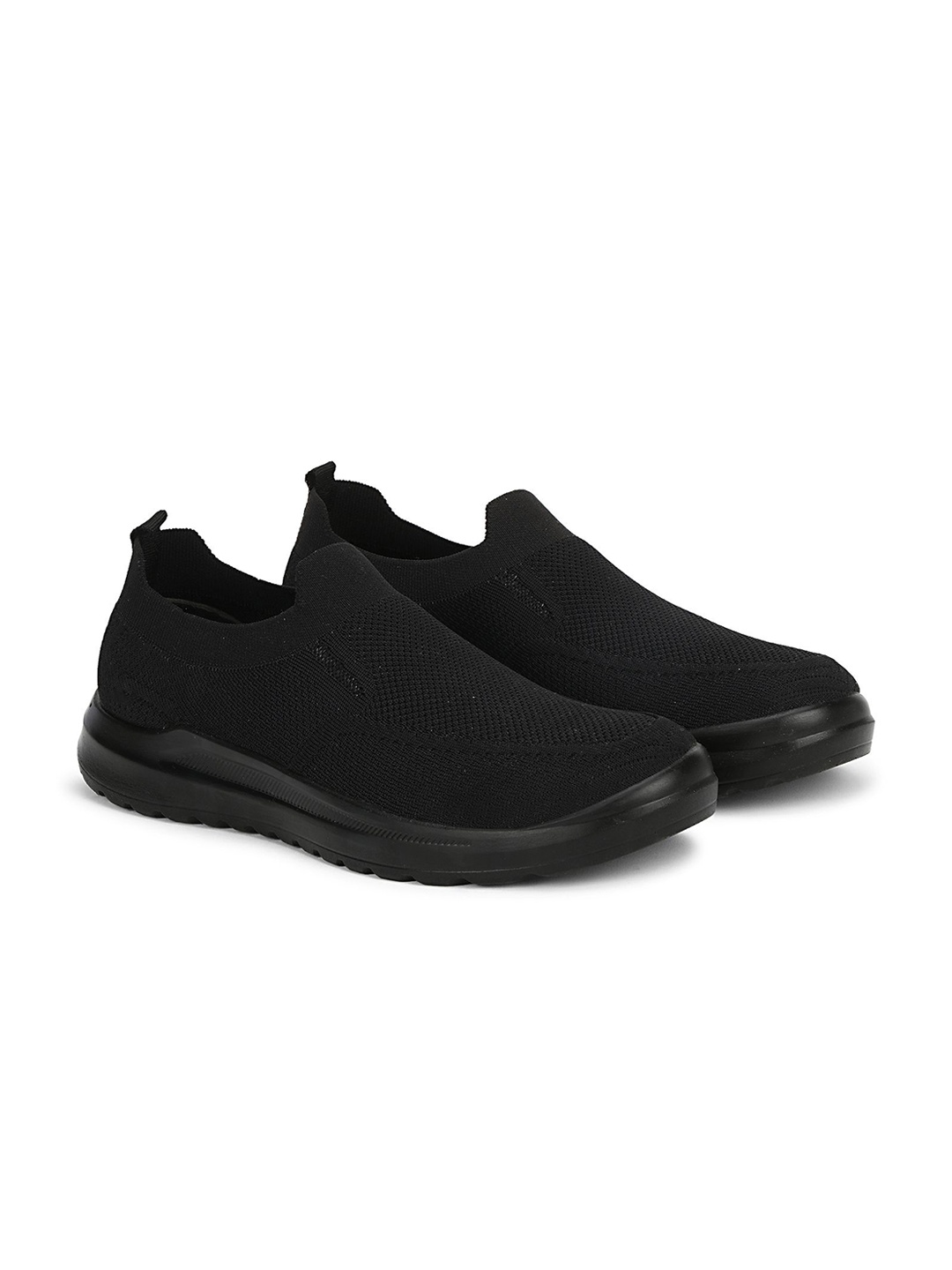 

Aqualite Men Slip-On Round Toe Sneakers, Black