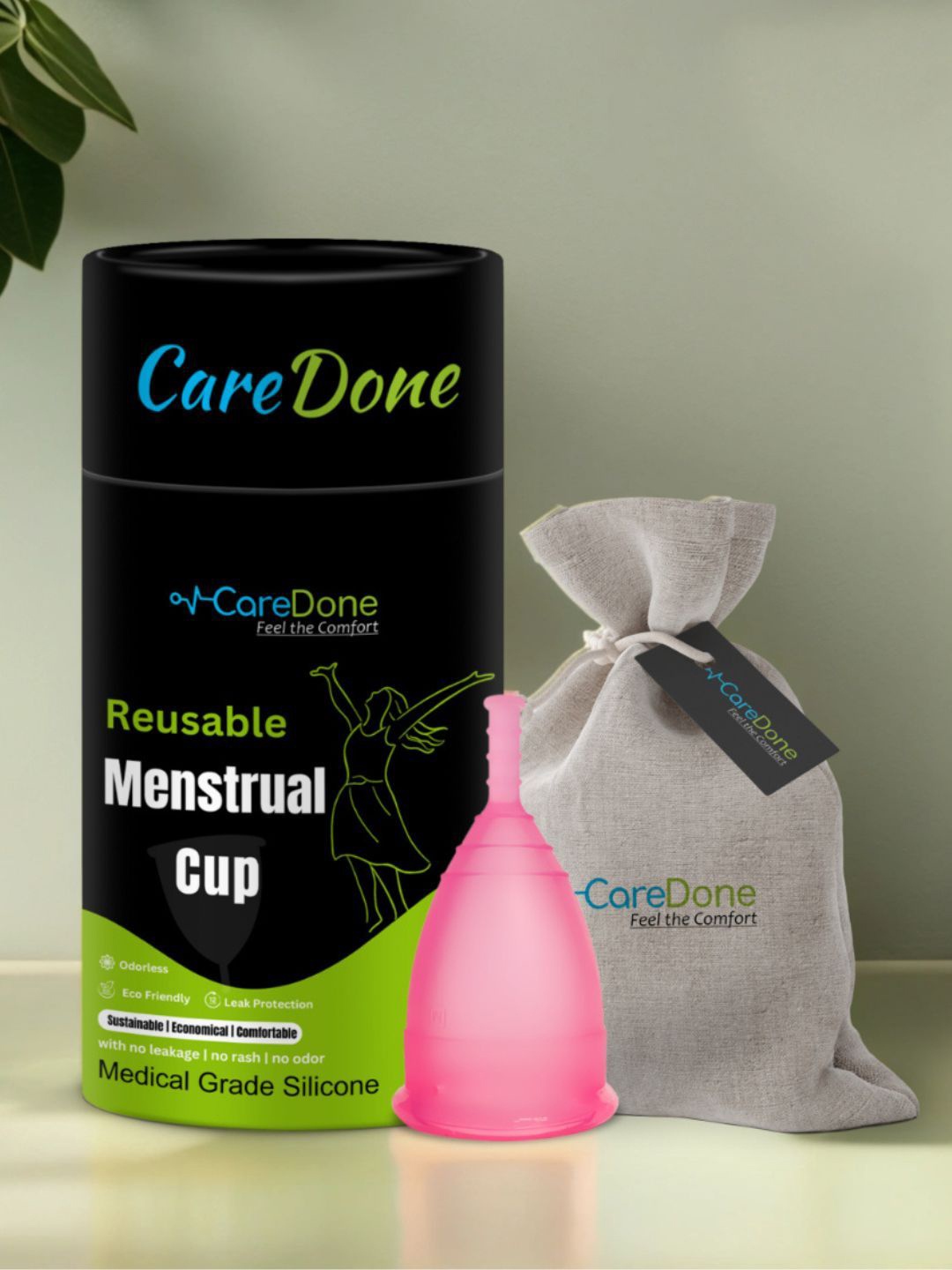 

CareDone Reusable & Leakproof Menstrual Cup - S, Pink