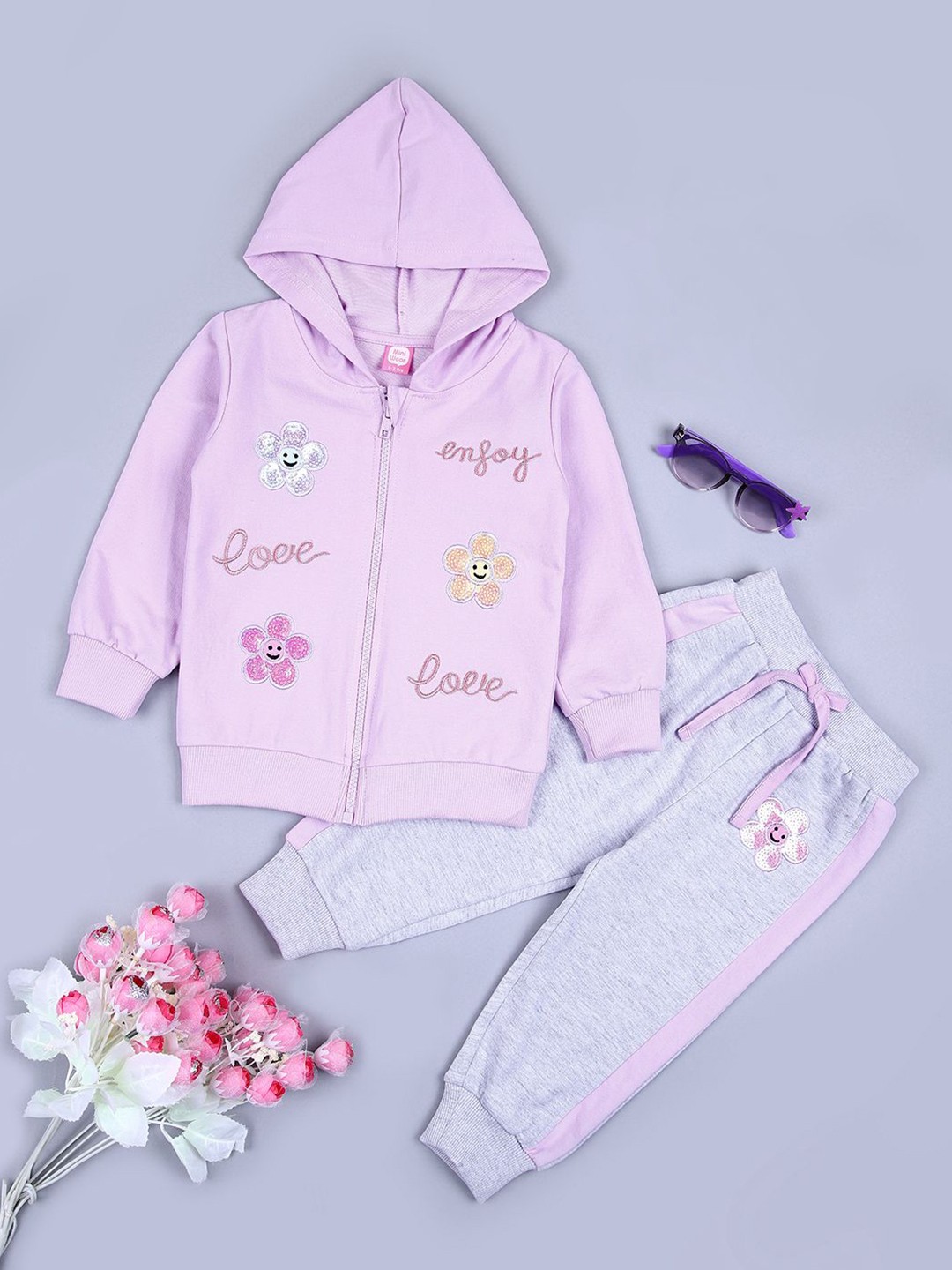 

V-Mart Girls Printed, Purple