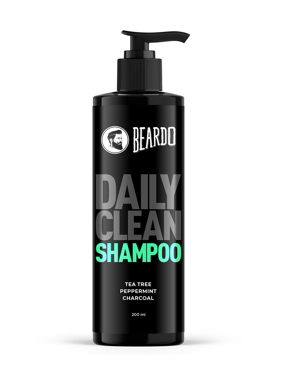 

BEARDO Daily Clean Shampoo With Tea Tree, Peppermint & Charcoal - 200ml, Black