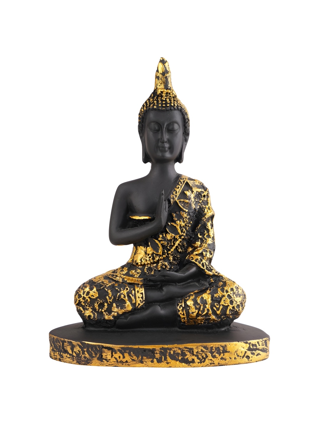 

Zart Black & Gold-Toned Buddha Idol Showpiece