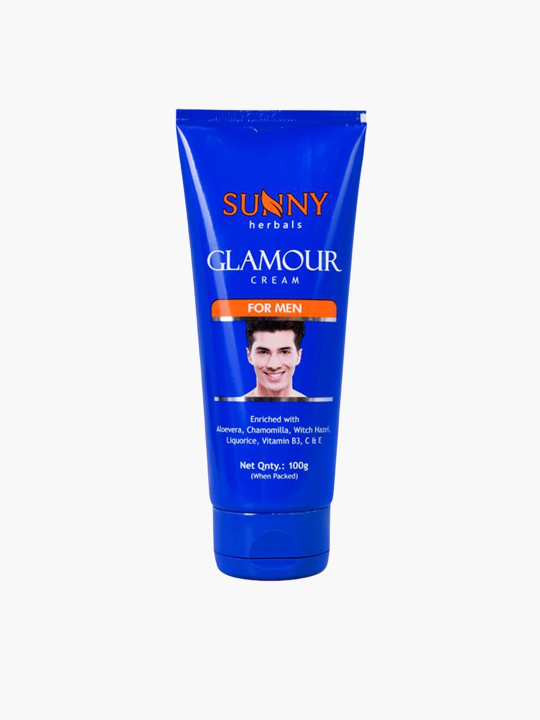 

SUNNY HERBALS Men Glamour Cream With Aloevera & Chamomilla - 100 g, Blue