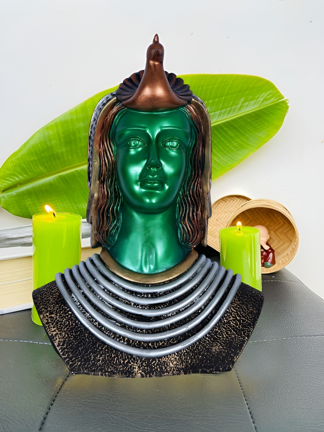 

Zart Green Buddha Idol Showpiece