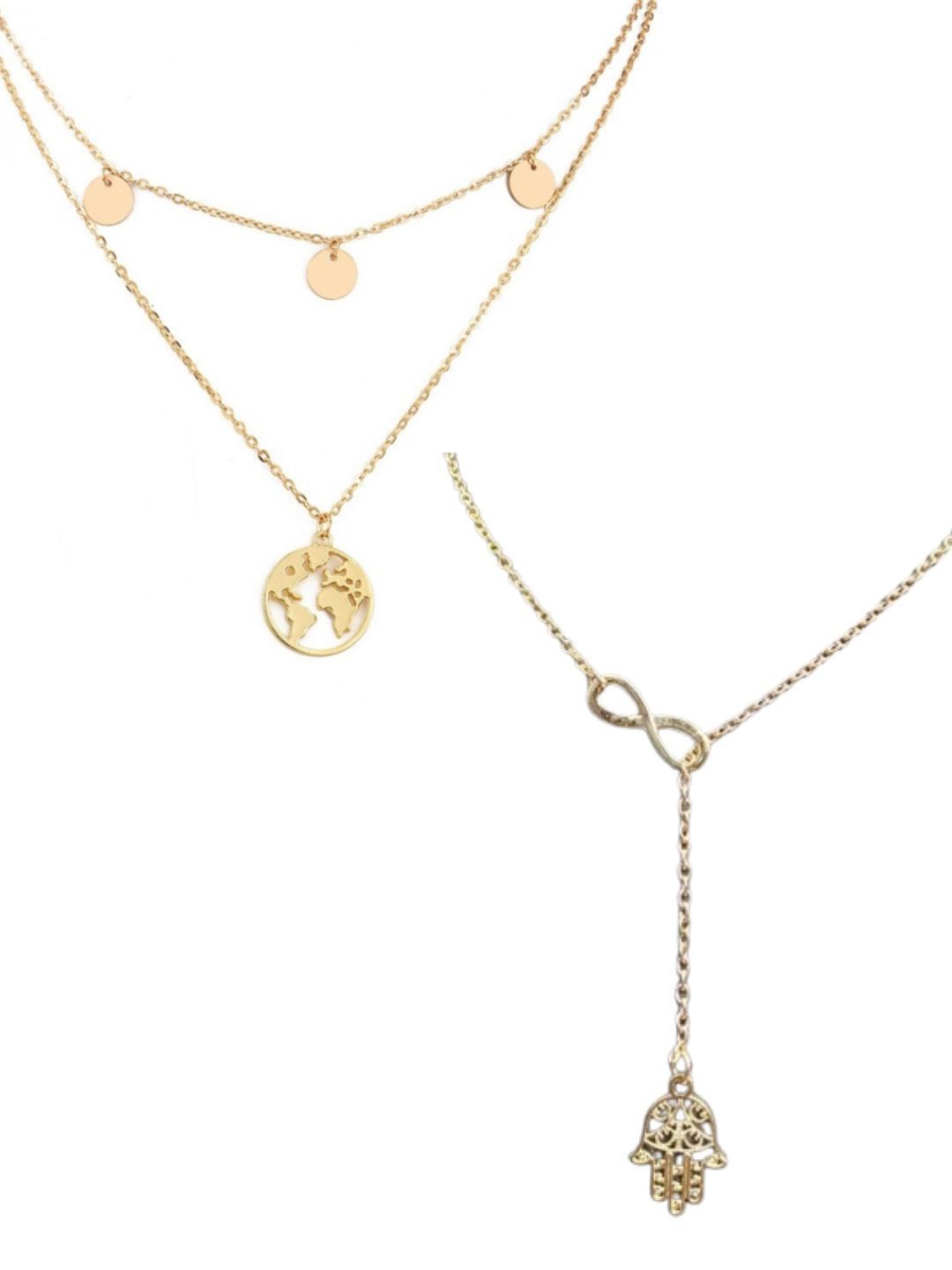 

Pinapes Unisex Brass Gold-Plated Necklace