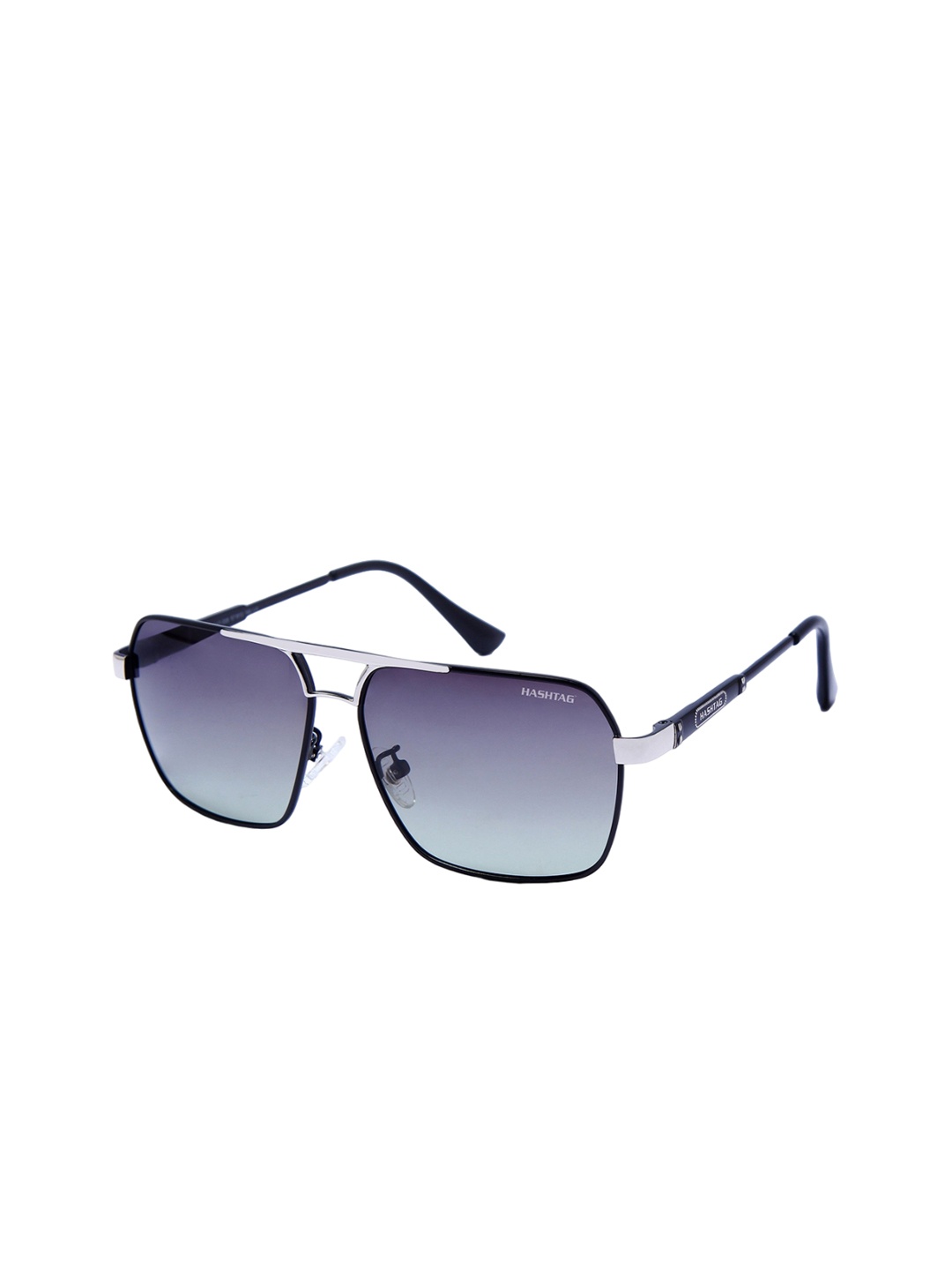 

HASHTAG EYEWEAR Unisex Rectangle Sunglasses with Polarised and UV Protected SGHT54_08_C4, Purple