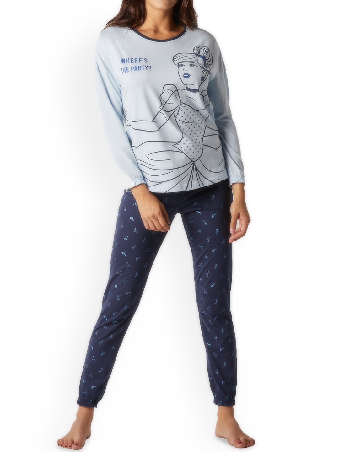 

YAMAMAY Women Graphic Printed Night suit, Blue