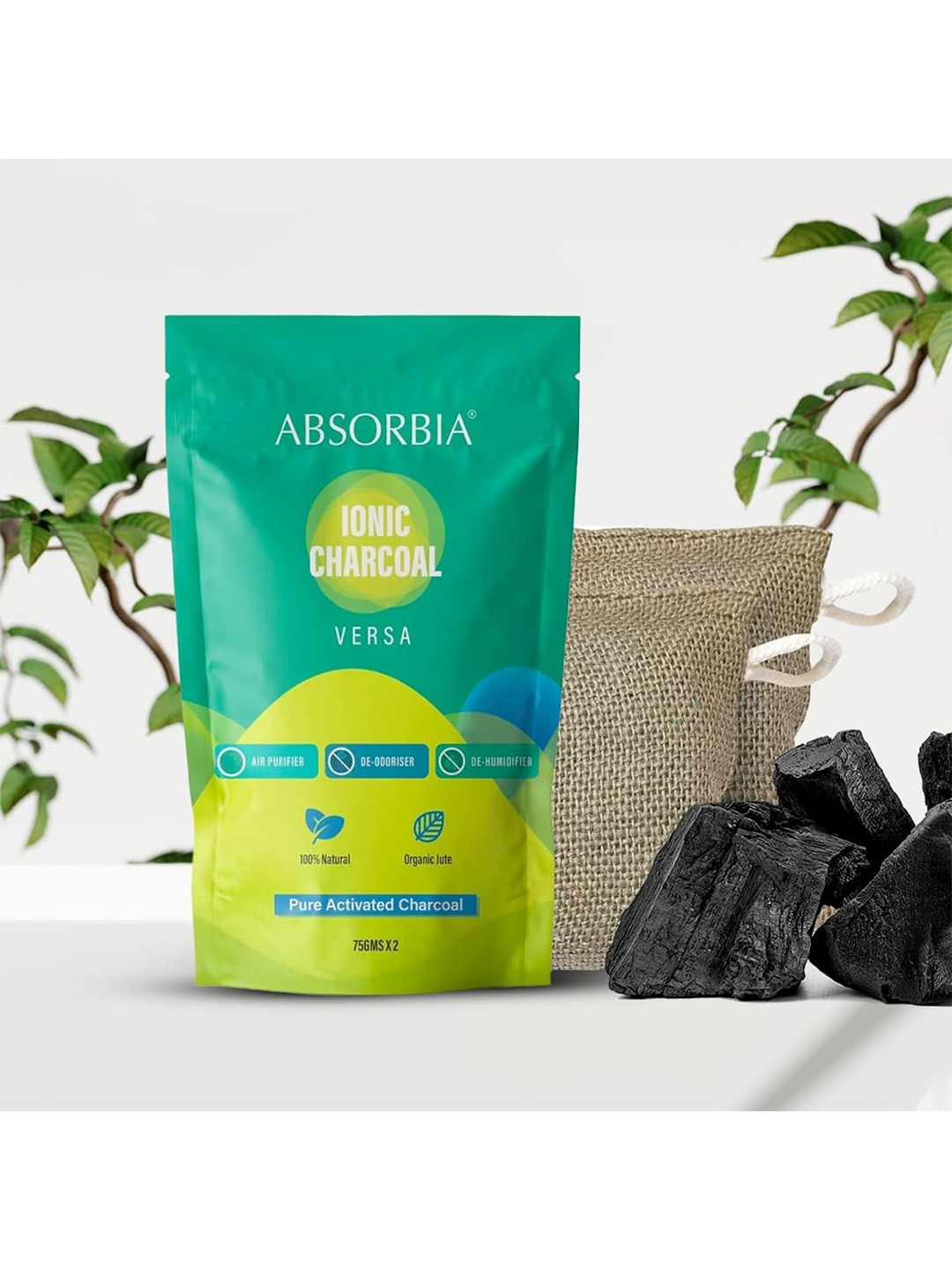 

Absorbia Green 2 Pieces Absorbia Deodoriser & Dehumidifier For Room 75gm Each